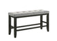 BARDSTOWN COUNTER HEIGHT BENCH WHEAT CHARCOAL