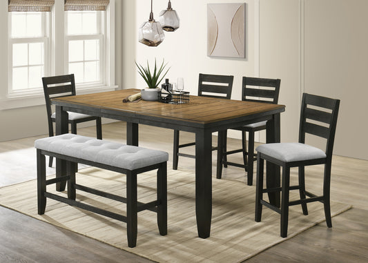 BARDSTOWN COUNTER HEIGHT TABLE WHEAT CHARCOAL
