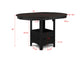 HARTWELL COUNTER HEIGHT TABLE CHARCOAL BLACK
