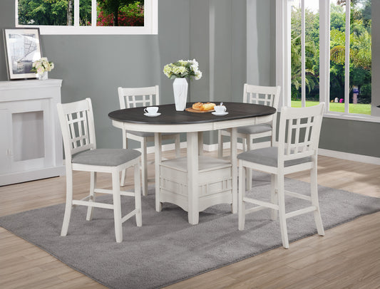 HARTWELL COUNTER HEIGHT CHAIR CHALK GREY