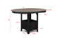 HARTWELL COUNTER HEIGHT TABLE LIGHT GREY