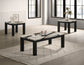 IVY 3-PK COCKTAIL SET FAUX MARBLE BROWN