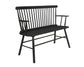 JERIMIAH SPINDLEBACK BENCH BLACK