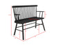 JERIMIAH SPINDLEBACK BENCH GREY