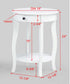 JACIE CHAIRSIDE TABLE WHITE