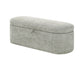 PHILIPA STORAGE BENCH-L.GREY TWEED