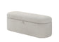 PHILIPA STORAGE BENCH-OATMEAL TWEED