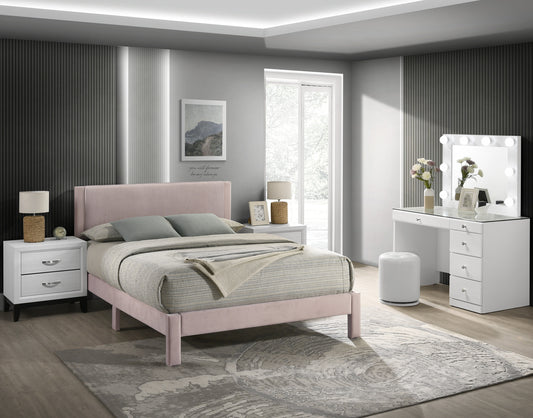 LUCIA FULL BED PINK