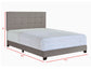 FLORENCE QUEEN BED GREY