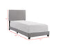 ERIN TWIN BED GREY
