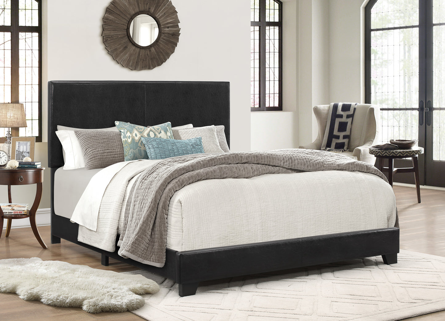 ERIN QUEEN BED BLACK