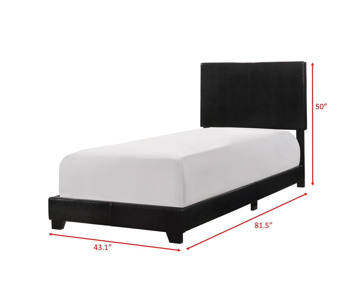 ERIN TWIN BED BLACK