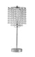 CHROME TABLE LAMP 19"H