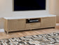 KARA TV STAND-CERUSED NATURAL