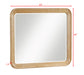 WESTCOTT DRESSER MIRROR-CERUSED NATURAL