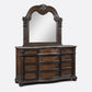 STANLEY DRESSER MIRROR -COFFEE BROWN