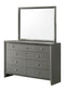 DENKER DRESSER MIRROR GUN METAL