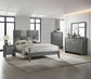 DENKER DRESSER MIRROR GUN METAL