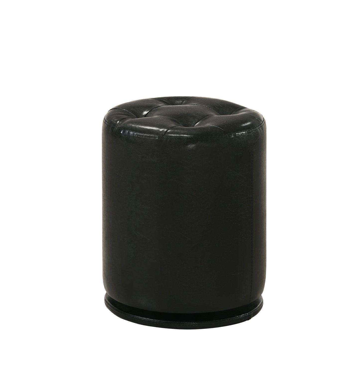MORGAN ROUND SWIVEL STOOL BLACK
