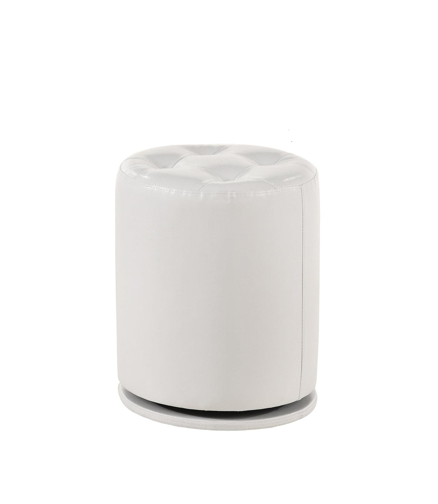 MORGAN ROUND SWIVEL STOOL WHITE