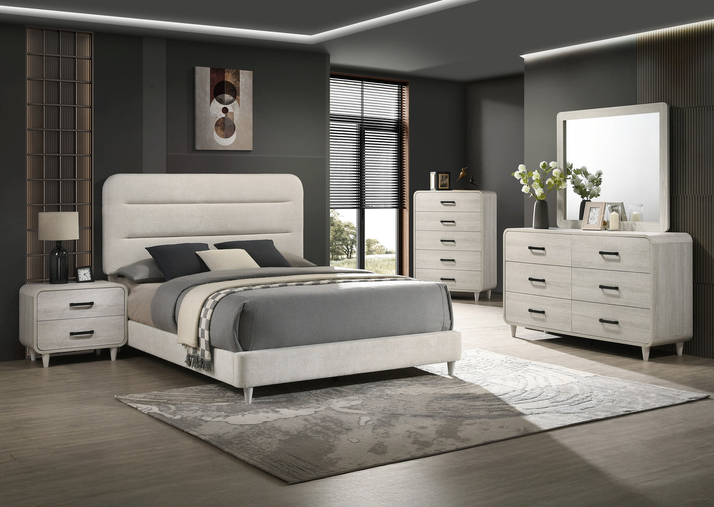 NYOMI DRESSER MIRROR - WHITE