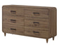 NYOMI DRESSER - LIGHT BROWN
