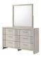 CARLTON DRESSER MIRROR WHITE MIST