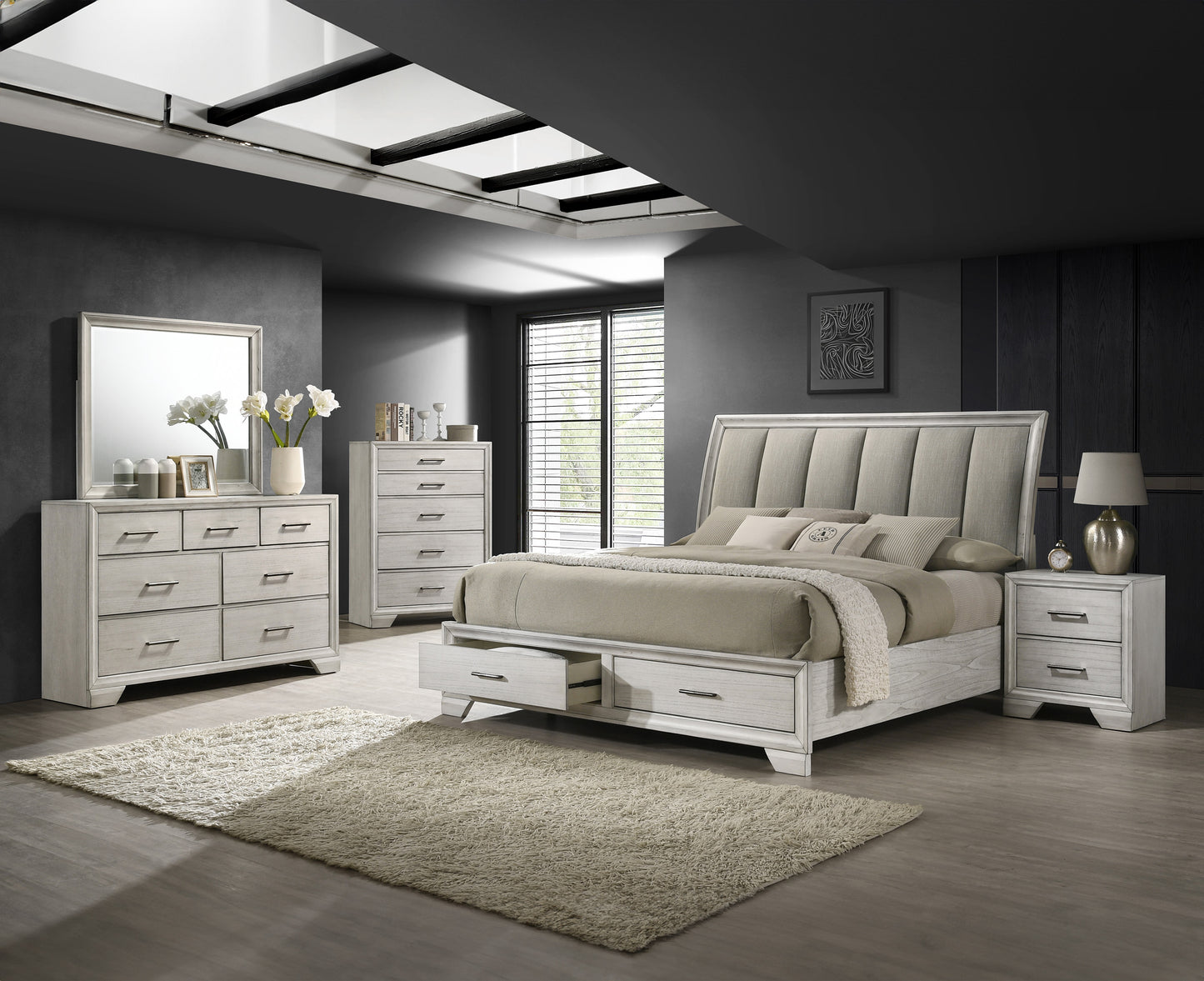 JAYMES DRESSER WHITE MIST