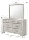 JAYMES DRESSER WHITE MIST