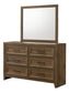 LORRAINE DRESSER MIRROR BROWN