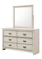 CARTER DRESSER MIRROR WHITE