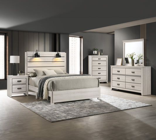 CARTER KING PLATFORM BED IN 1 BOX WHITE