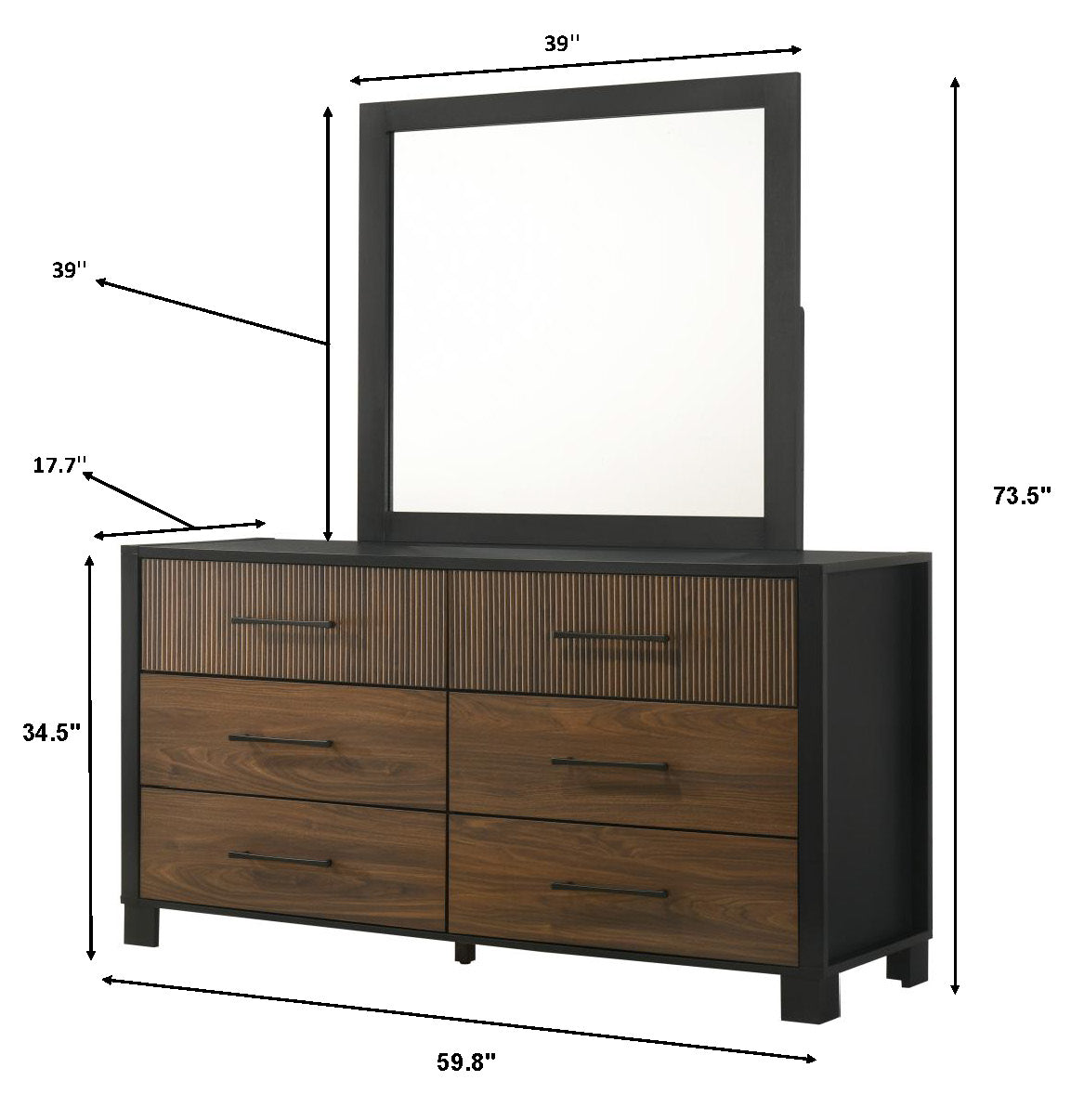 NEMY DRESSER MIRROR