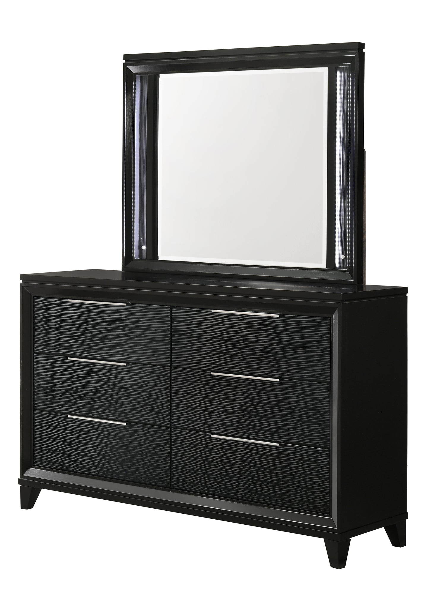 CRESSIDA LED DRESSER MIRROR BLACK