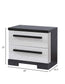 REMINGTON NIGHT STAND CHALK/EBONY