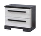 REMINGTON NIGHT STAND CHALK/EBONY