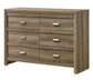 VALOR DRESSER-LIGHT BROWN