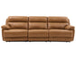 Gatlin Leather Dual-Power 3-Piece Reclining Sofa