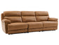 Gatlin Leather Dual-Power 3-Piece Reclining Sofa
