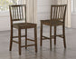 Joplin 5-Piece Counter Dining Set, Walnut Finish