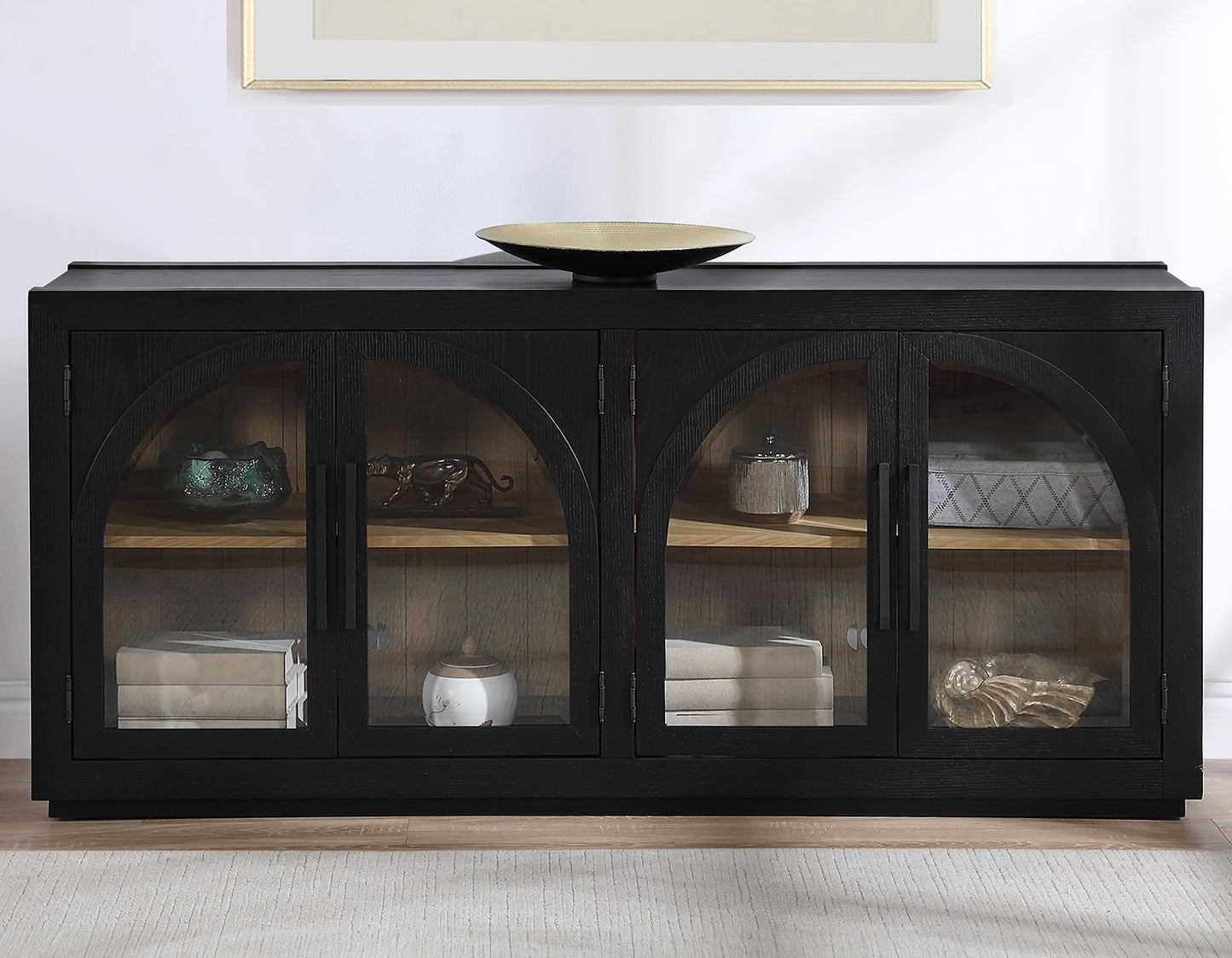 Magnolia Cathedral Doored Server, Black