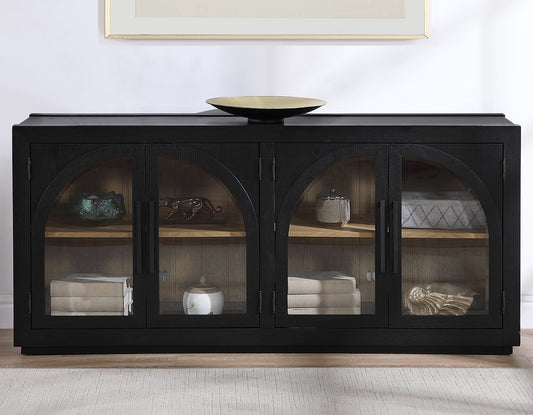 Magnolia Cathedral Doored Server, Black