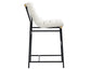 Nicco 30-inch Bar Chair, Eggshell Polyester Fabric