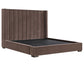 Pearson King Bed, Chocolate Velvet