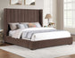 Pearson King Bed, Chocolate Velvet
