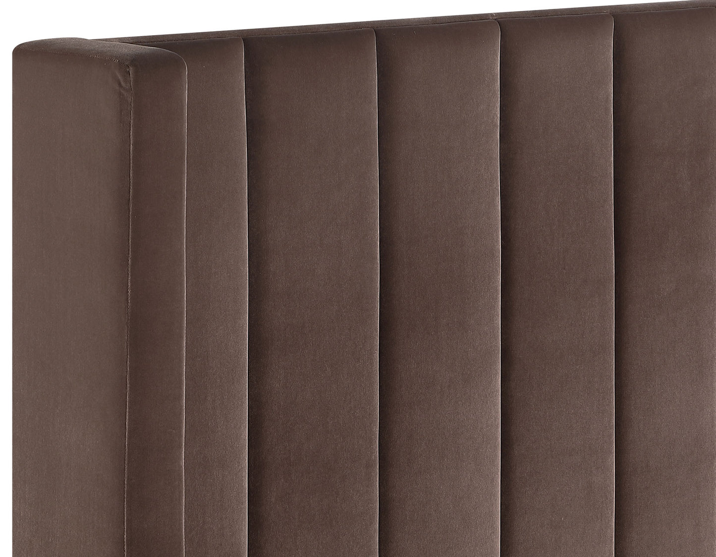 Pearson King Bed, Chocolate Velvet