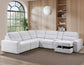 Snyder White 6-Piece Glider Sectional