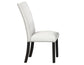 Artemis Side Chair, White Vegan Leather Cover