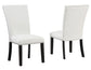 Artemis Side Chair, White Vegan Leather Cover