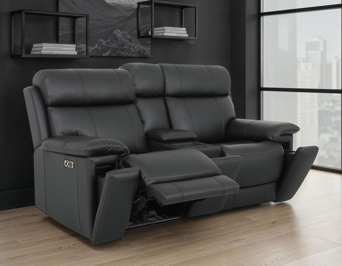 Zenith Home Theater Power Reclining, Built-In Speakers, Lighting And Vibration

91″ Sofa
81″ Loveseat
Recliner